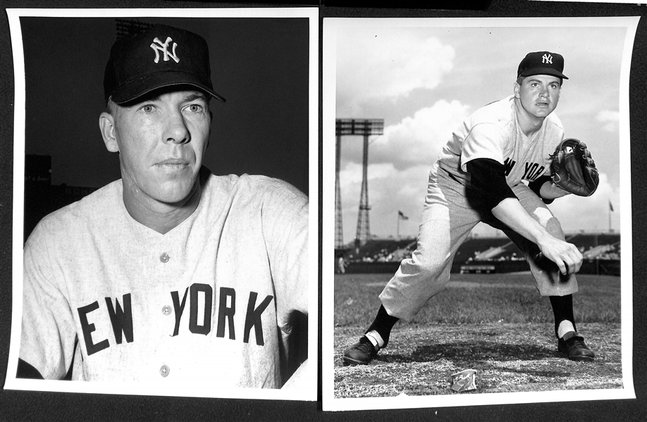 Lot of (15) Don Wingfield 1950s-1960 New York Yankees 8x10 Type 1 Photos (w. Original Envelope From Wingfield)